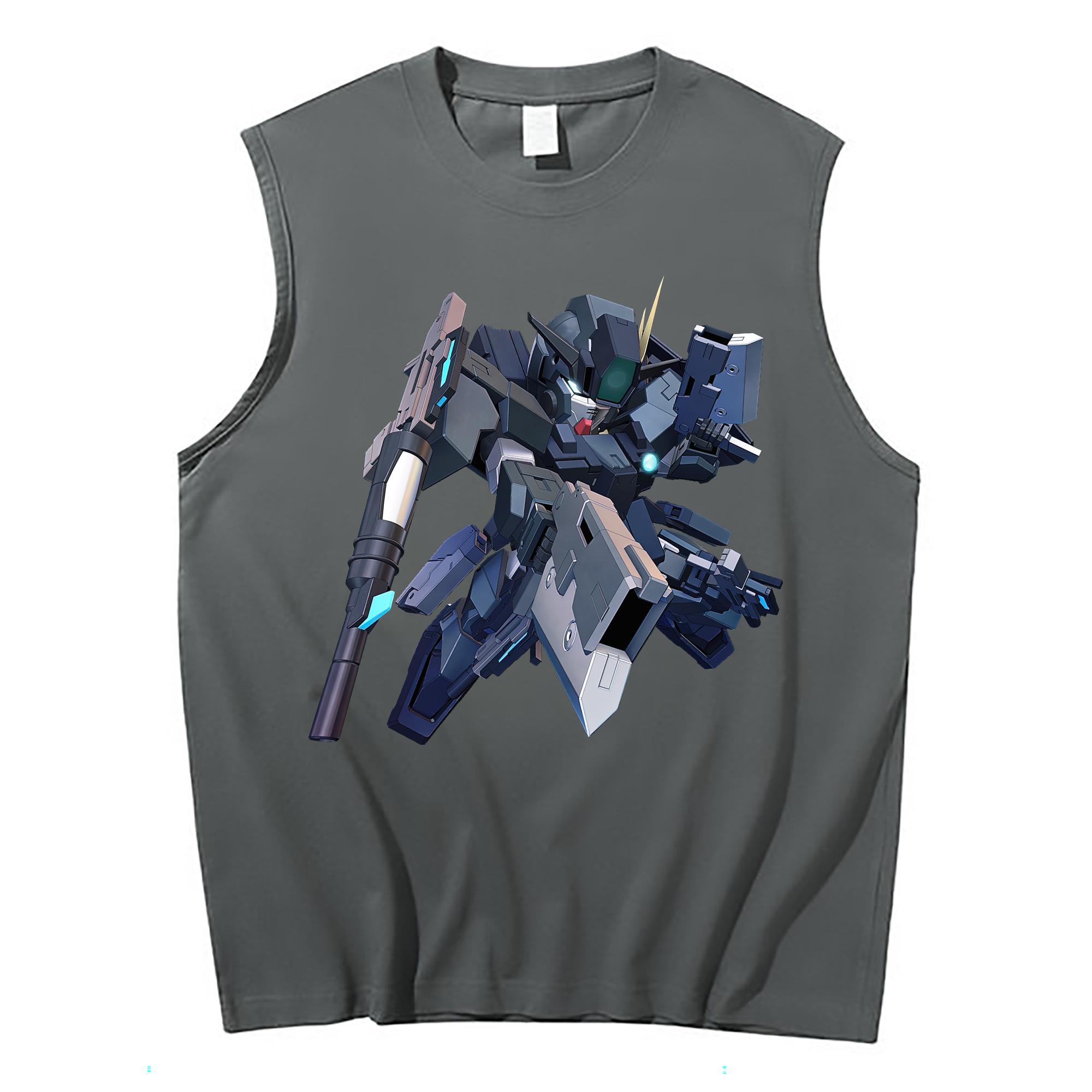 （画像用） 機動戦士ガンダム Mobile Suit Gundam コットン100％タンクトップ（フロントプリント）